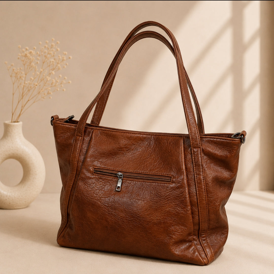 Mocha Shoulder Tote