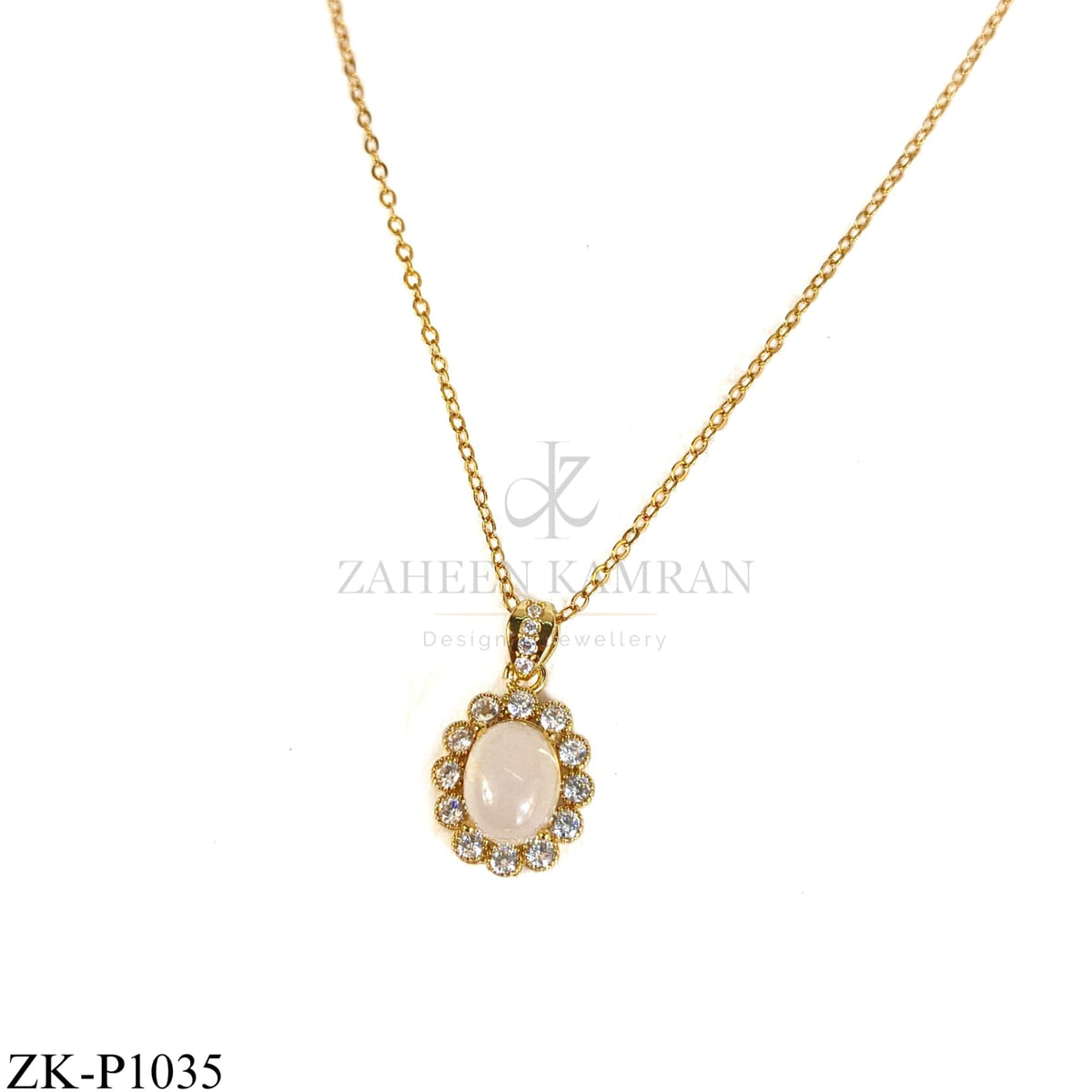 FLORAL WHITE OPAL PENDANT