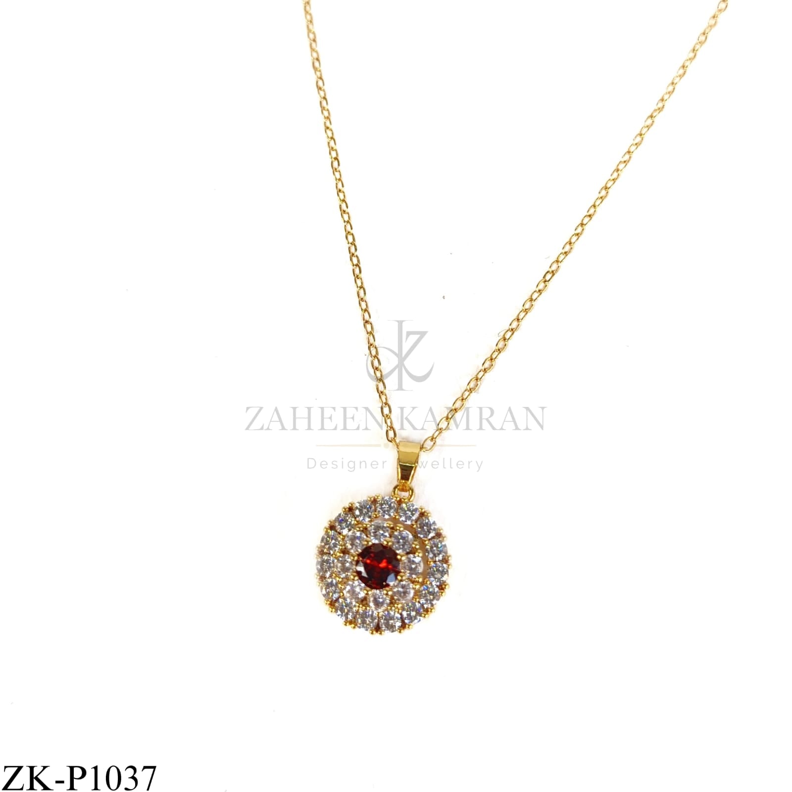 RUBY ZIRCONIAN PENDANT