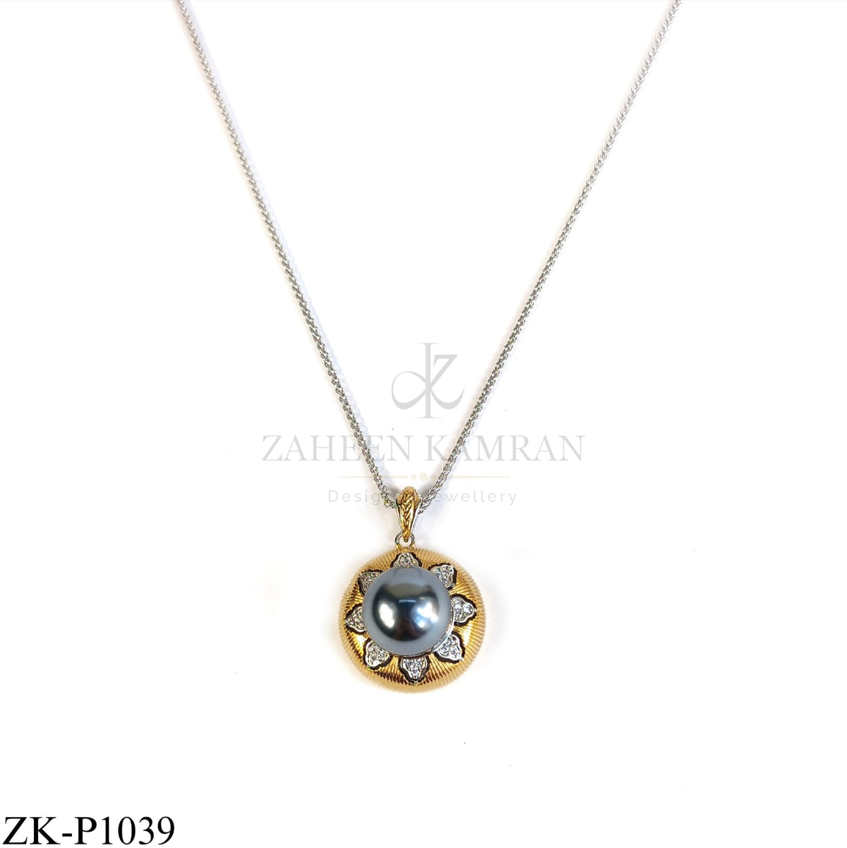 GREY PEARL PENDANT