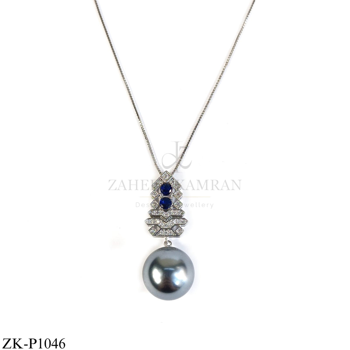 GREY DROP PENDANT