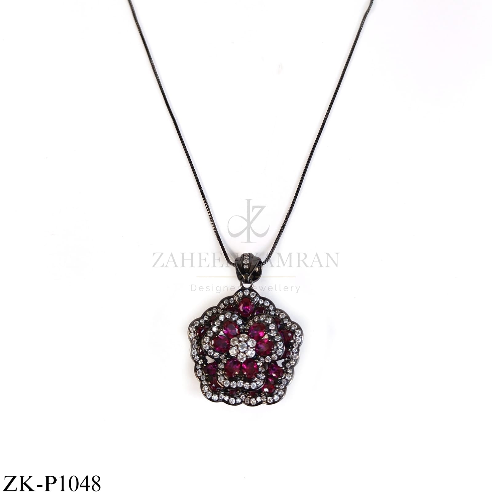 PINK ROSETTE PENDANT