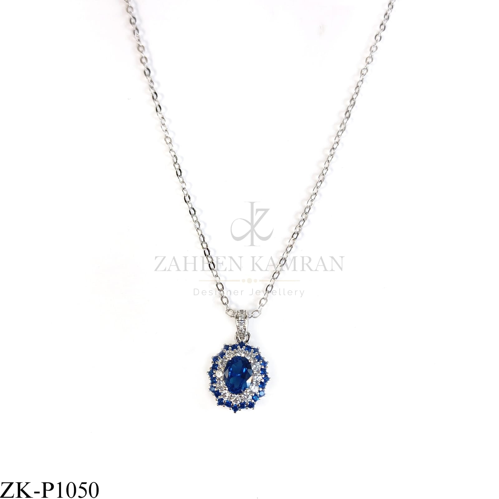 SAPPHIRE ZIRCONIAN PENDANT