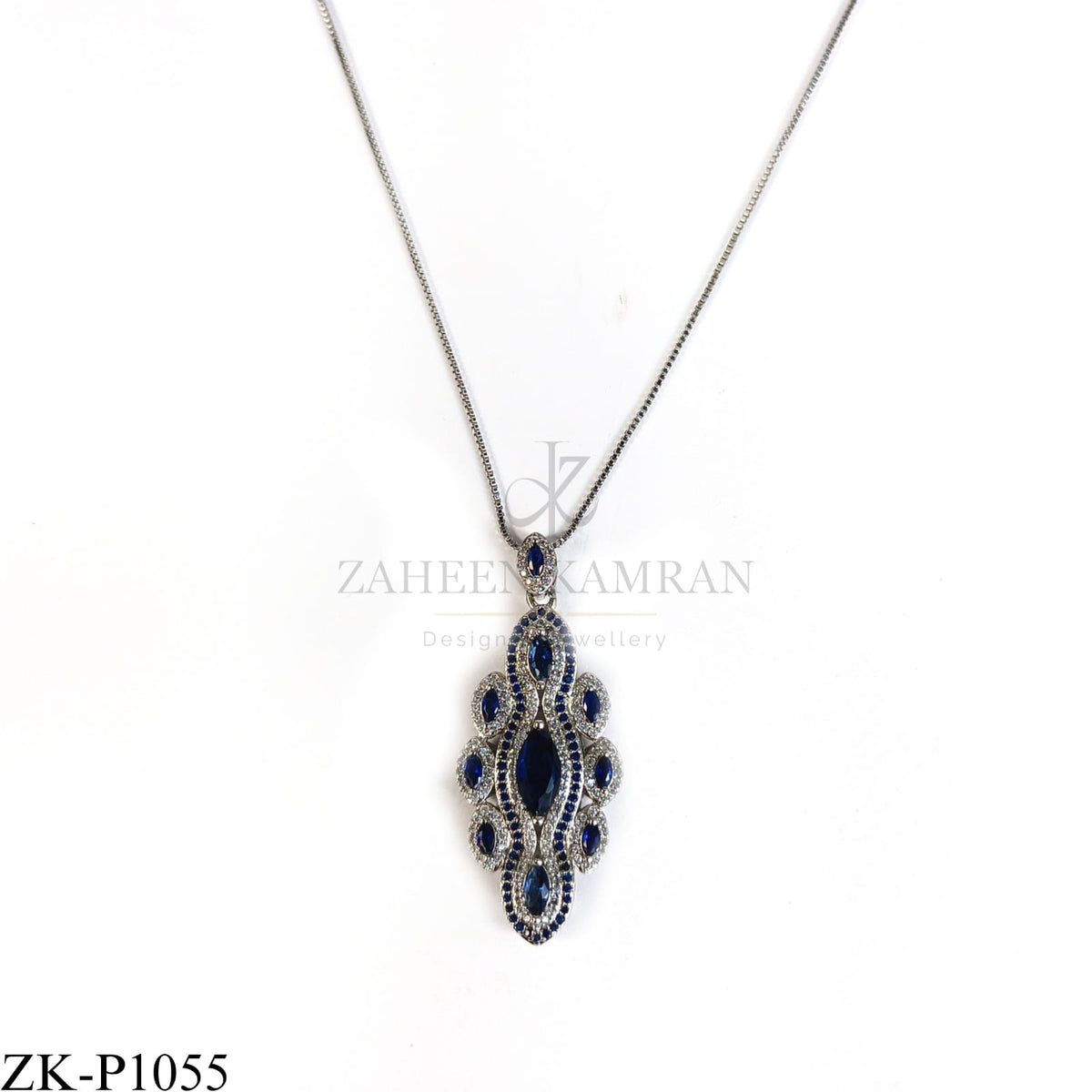 SAPPHIRE ZIRCONIAN PENDANT