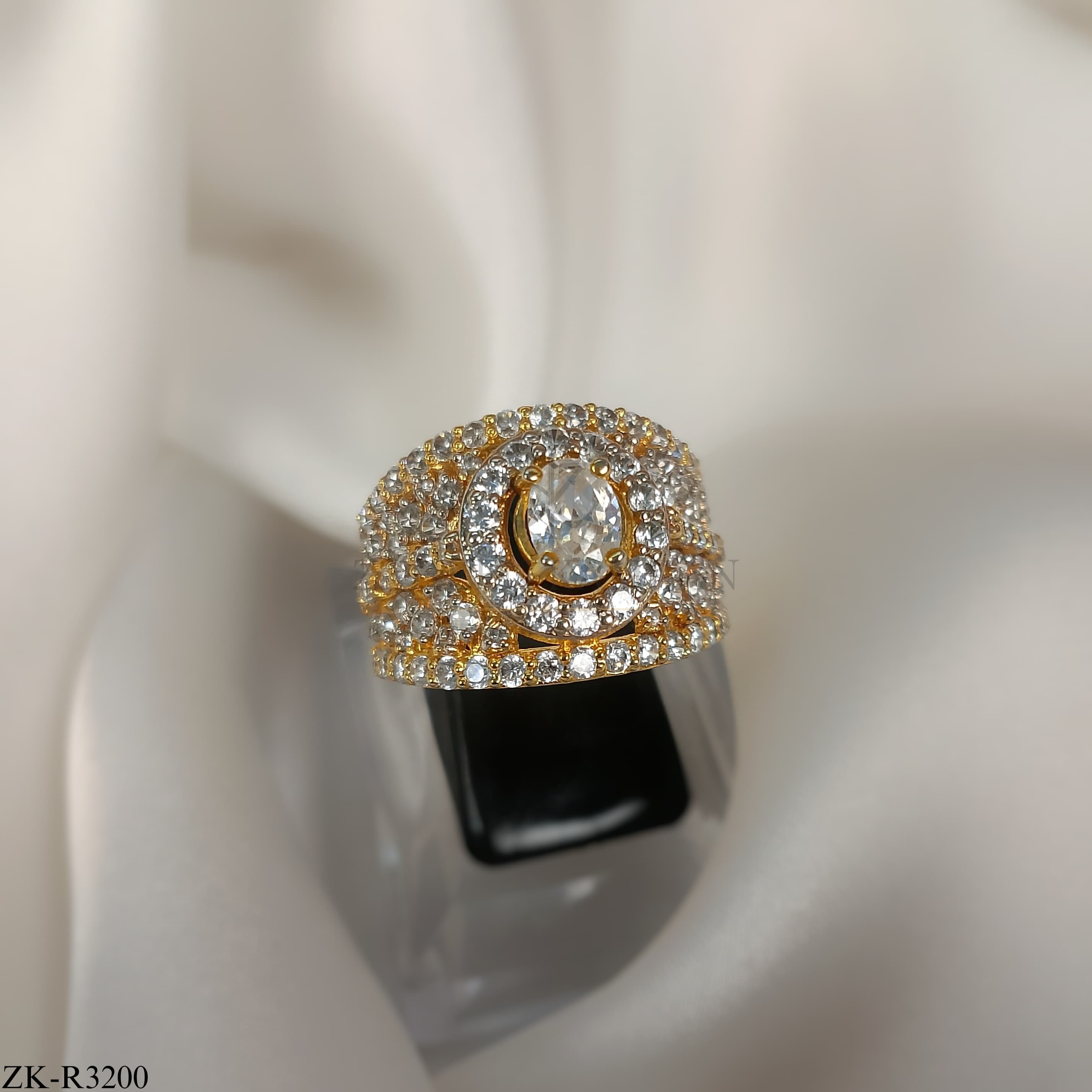 925 GOLD ZIRCONIA RING