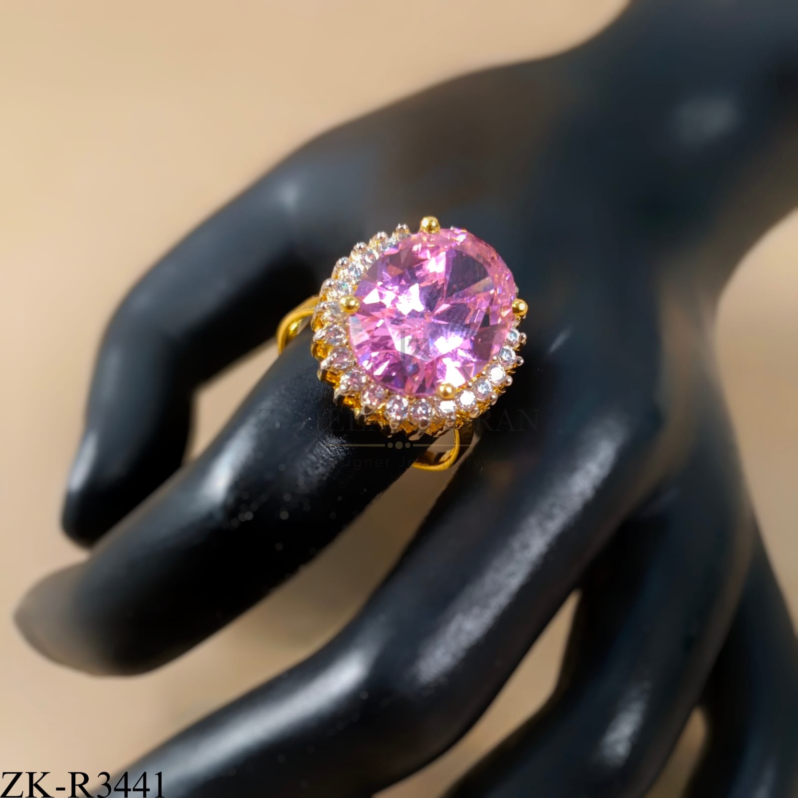 PINK STONE RING