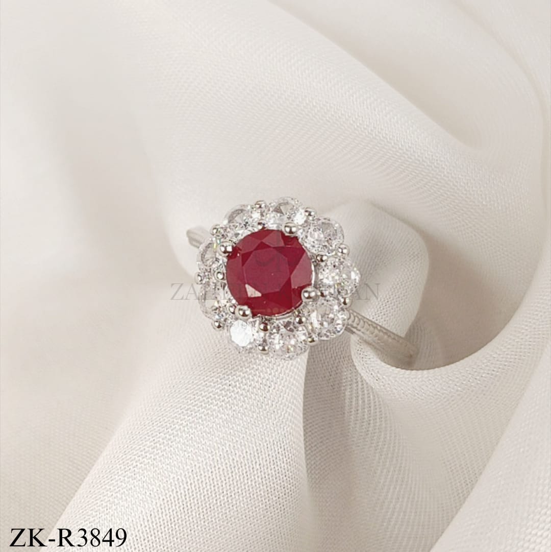 Ruby Blossom Ring