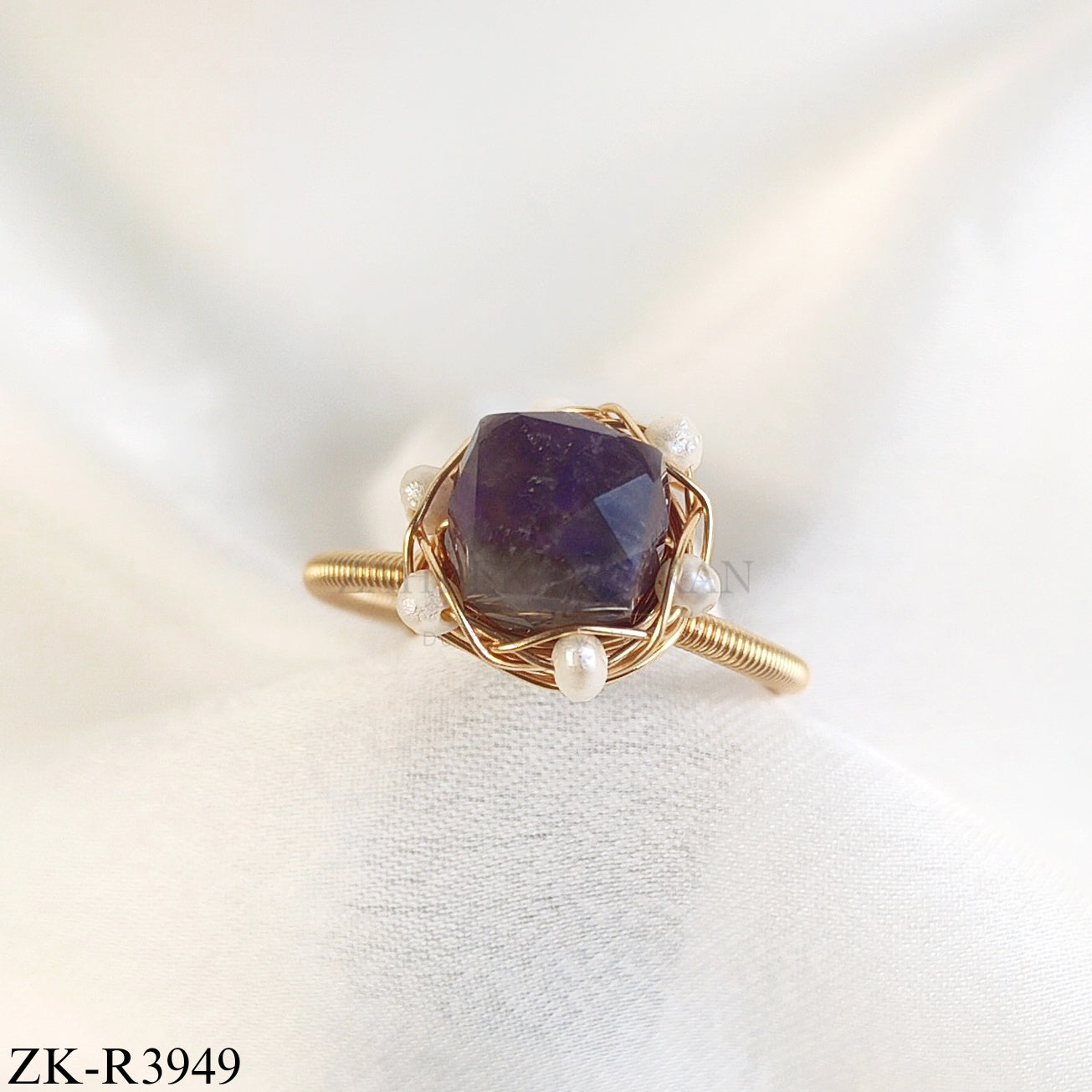 Amethyst Nest Ring