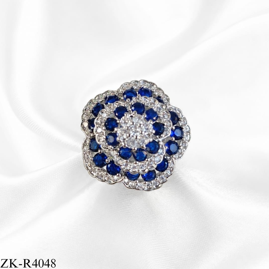 SAPPHIRE BLOSSOM RING