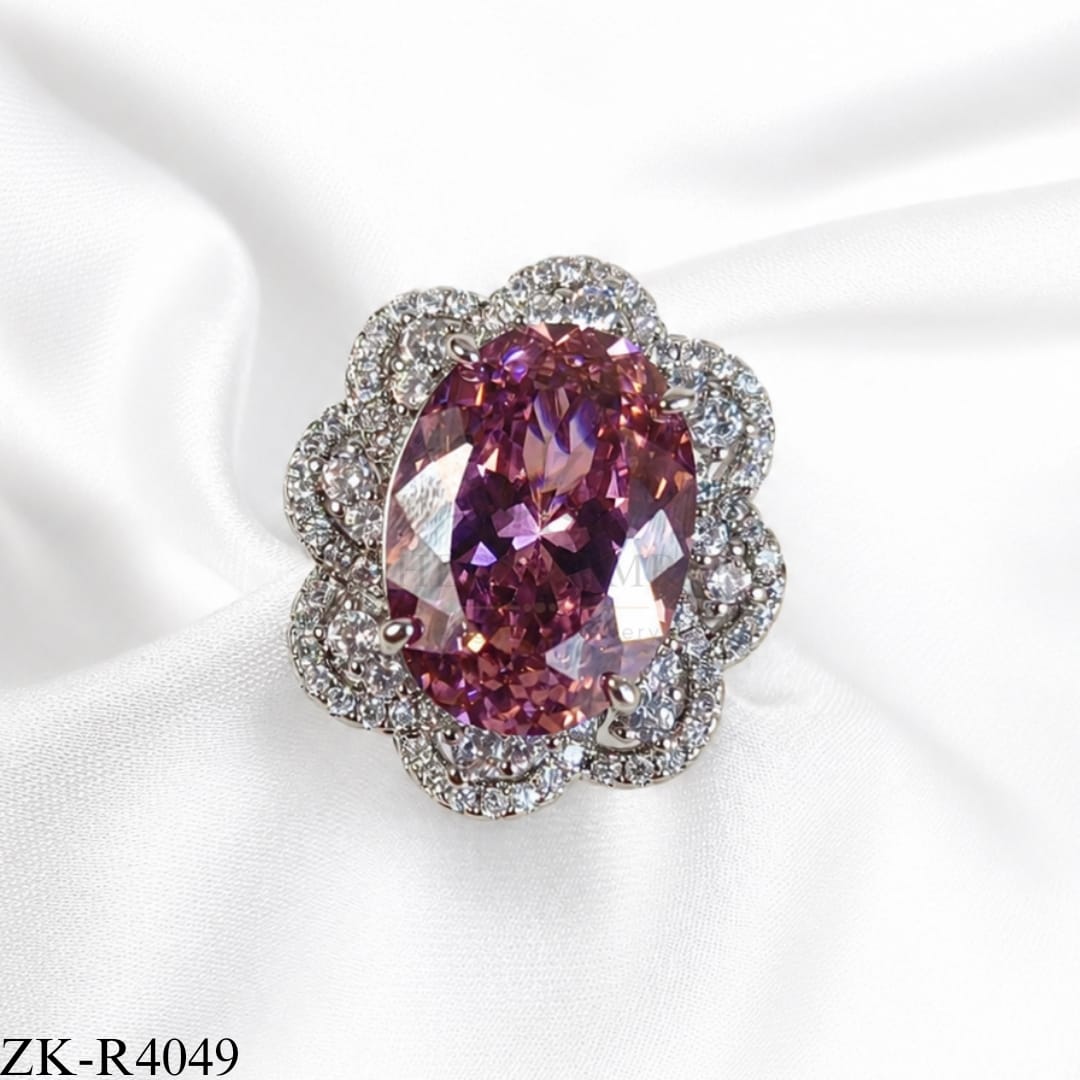SOFT PINK ROSETTE RING