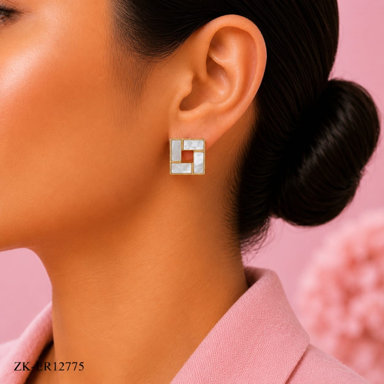 Square Inlay Earrings