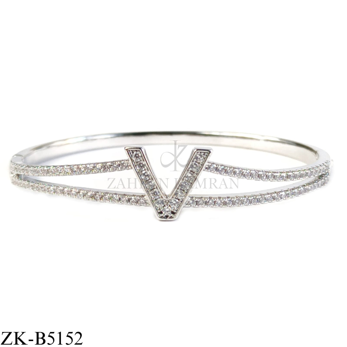V ZIRCONIAN BANGLE
