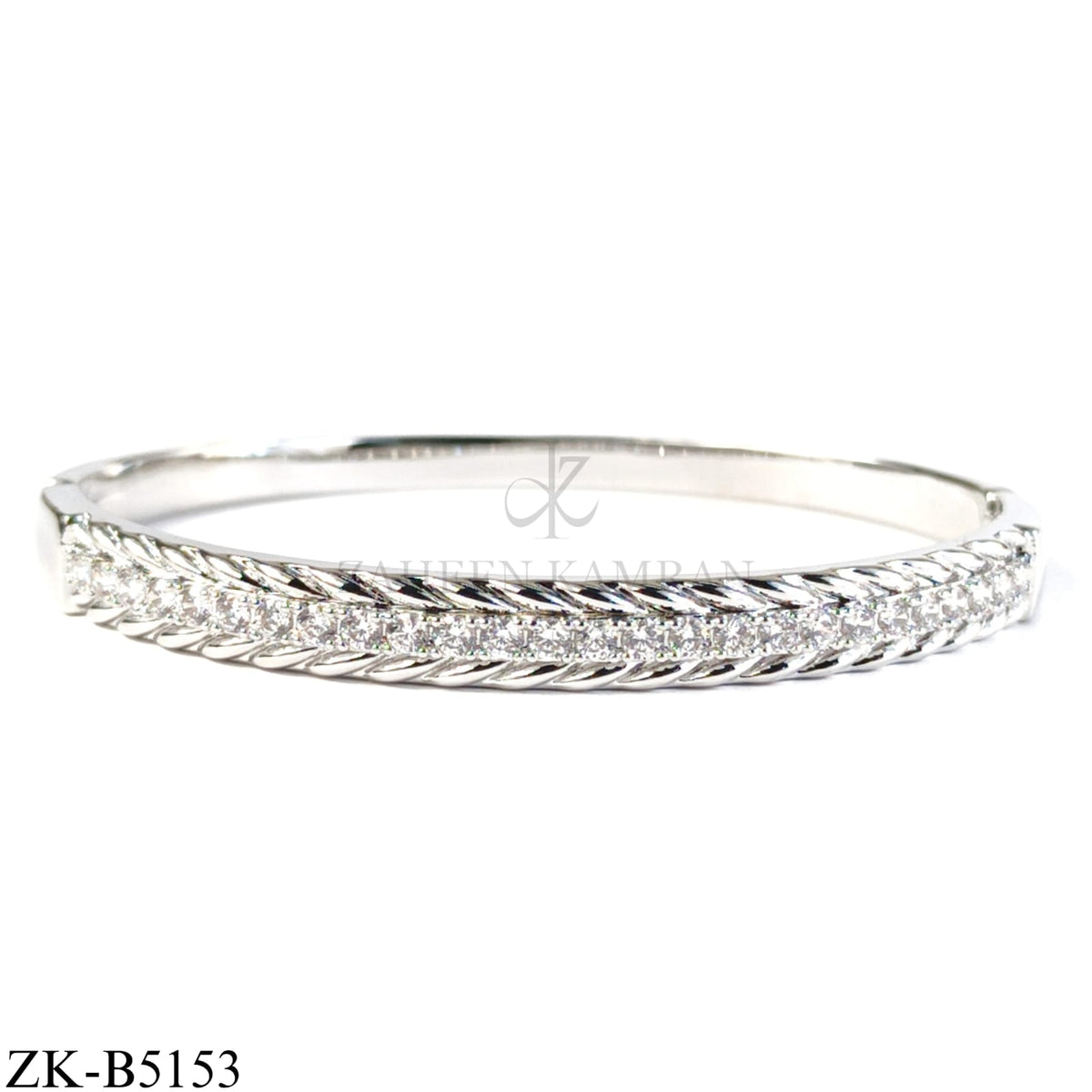 TWISTED ZIRCONS BANGLE