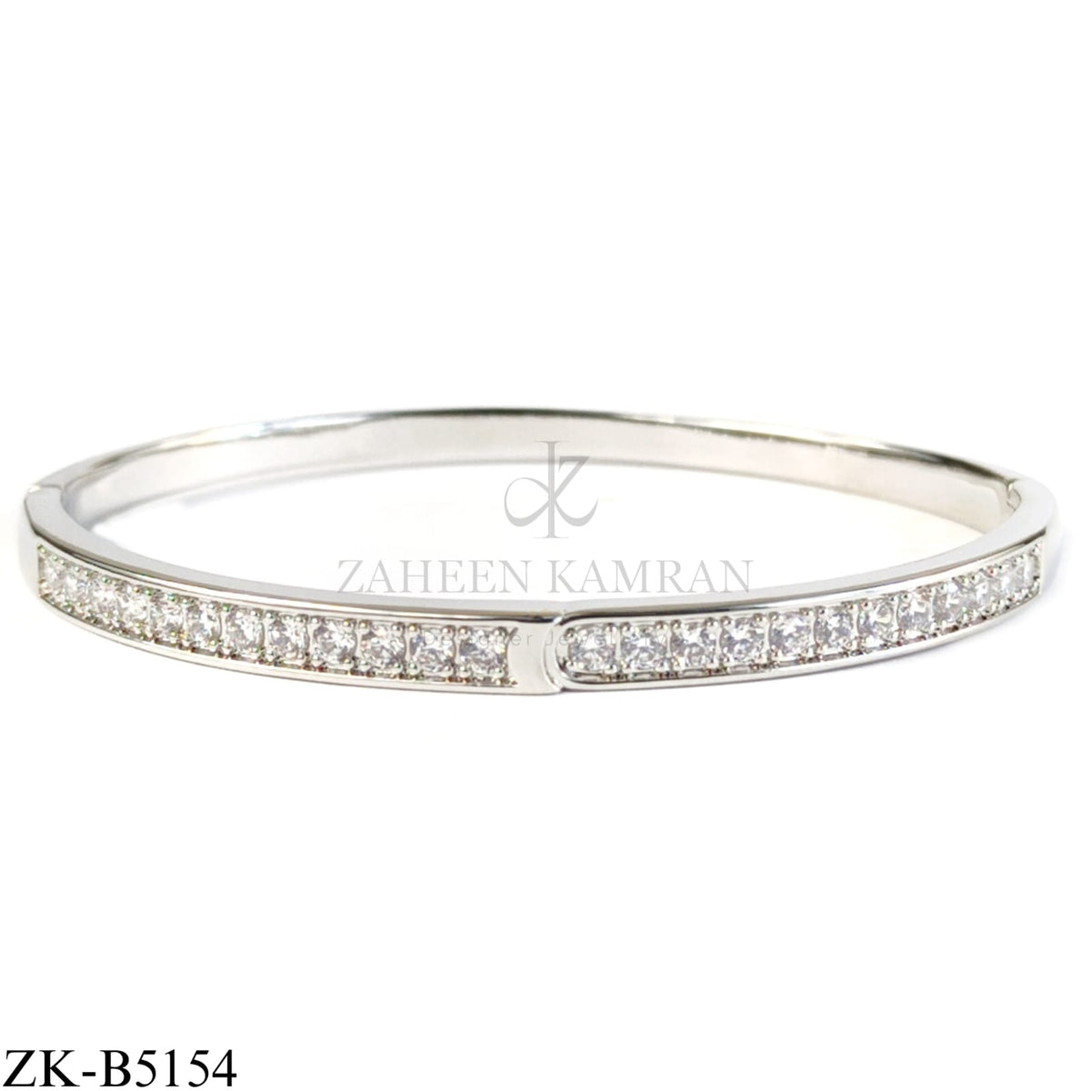 OVERLAP ZIRCONS BANGLE