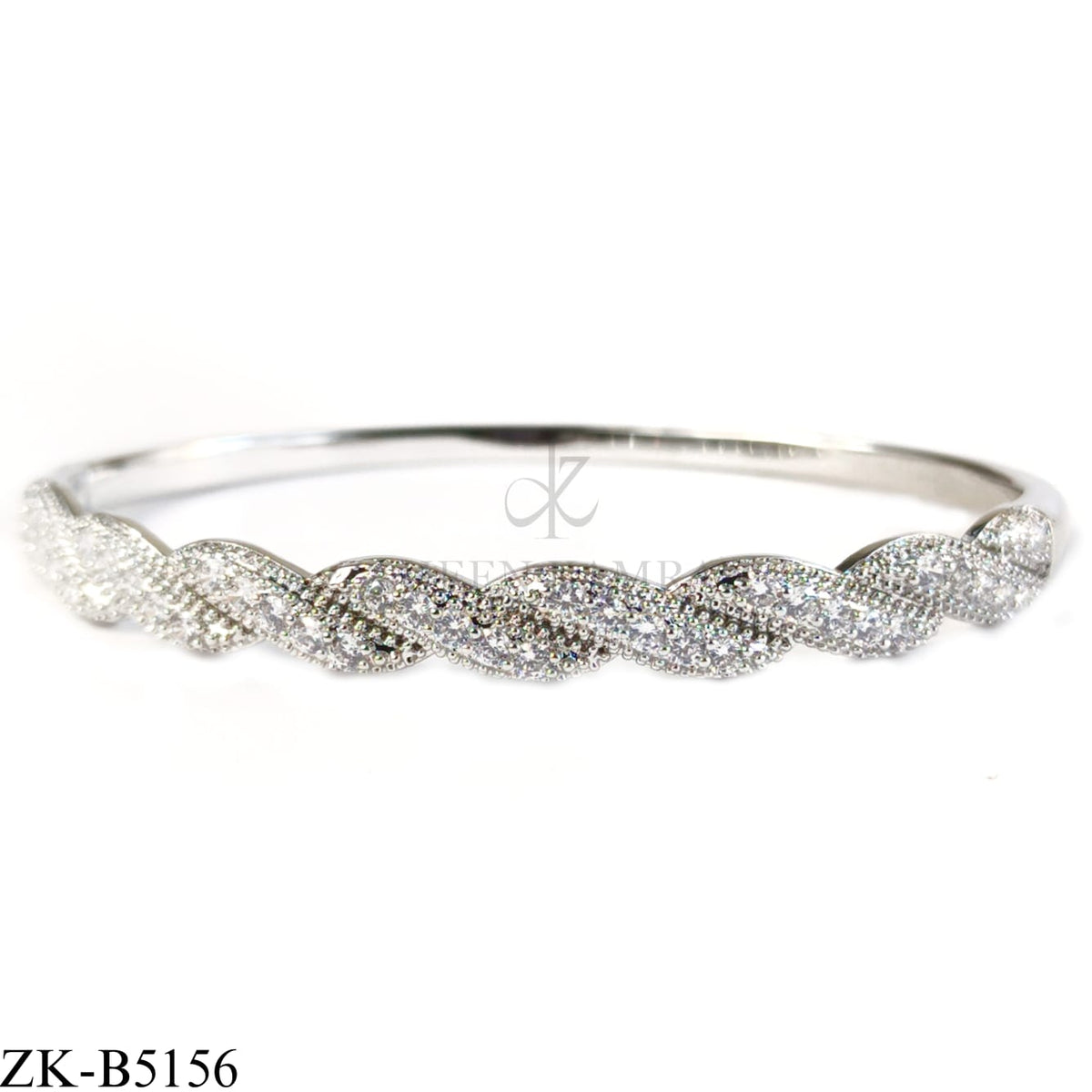 TWISTED ZIRCONIAN BANGLE