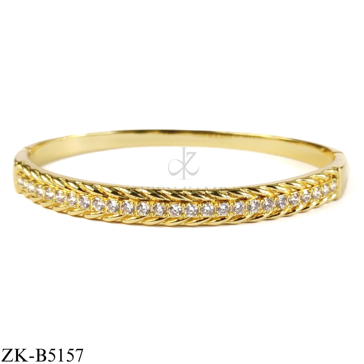 TWISTED ZIRCONS BANGLE