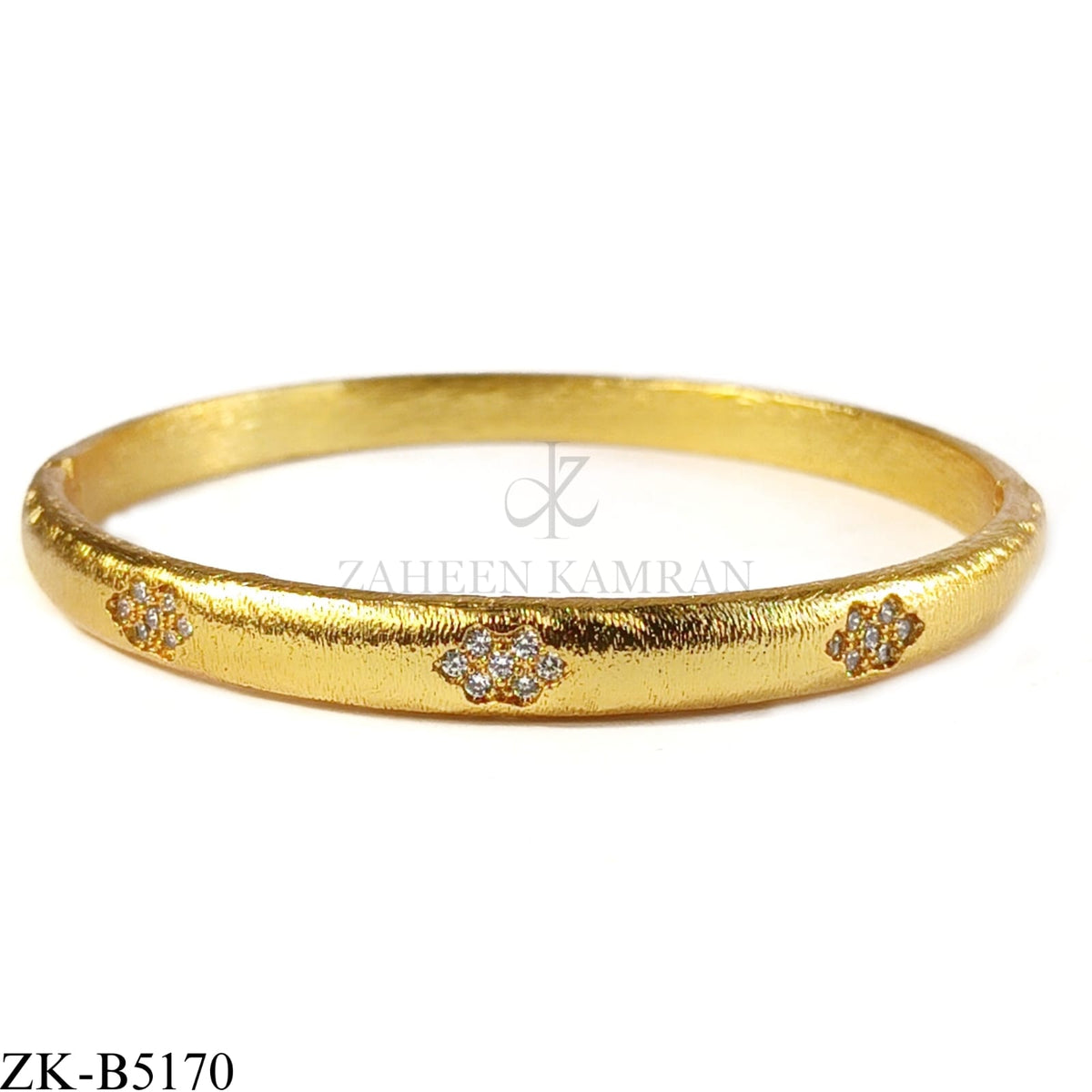 ZIRCONIAN FLORAL BANGLE