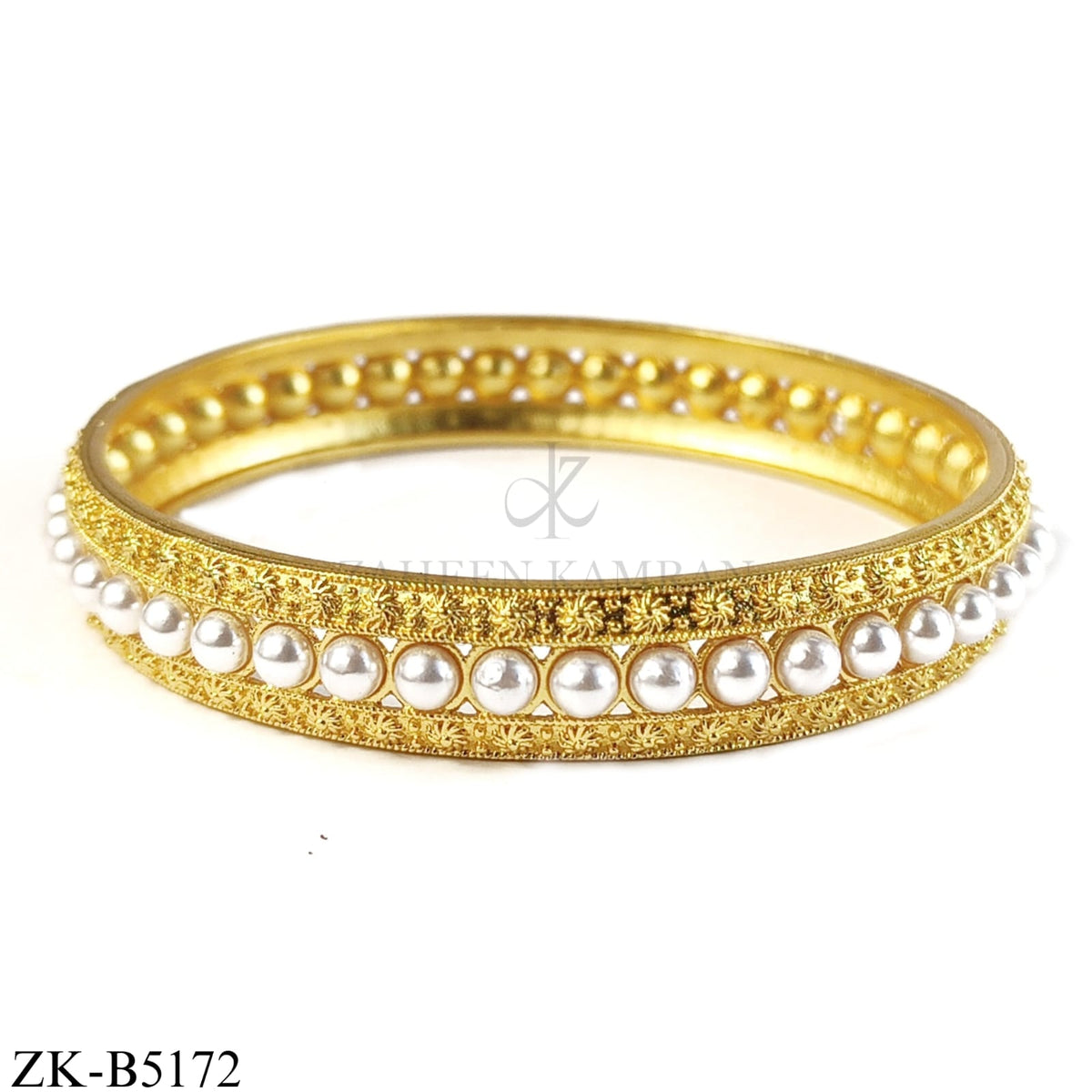 WHITE PEARLS BANGLE