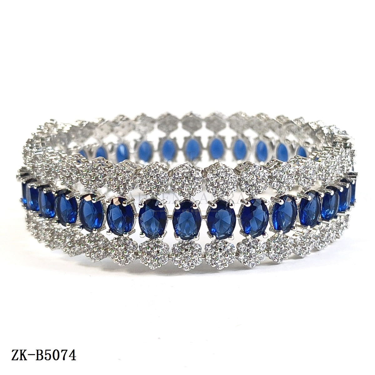 SAPPHIRE ZIRCONIAN BANGLE