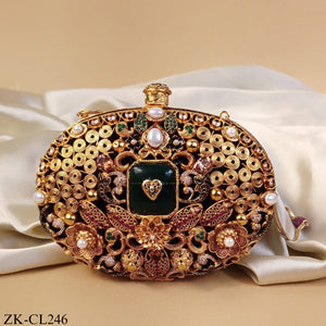 GOLD SWIRL DISC LEAF CLUTCH