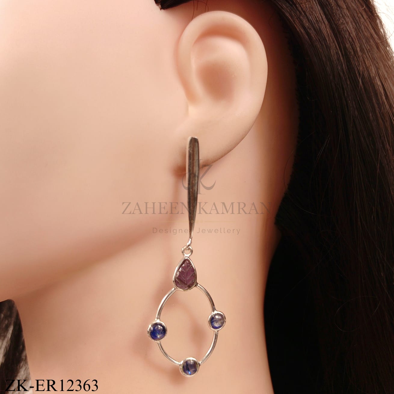 925 SAPPHIRE EARRINGS