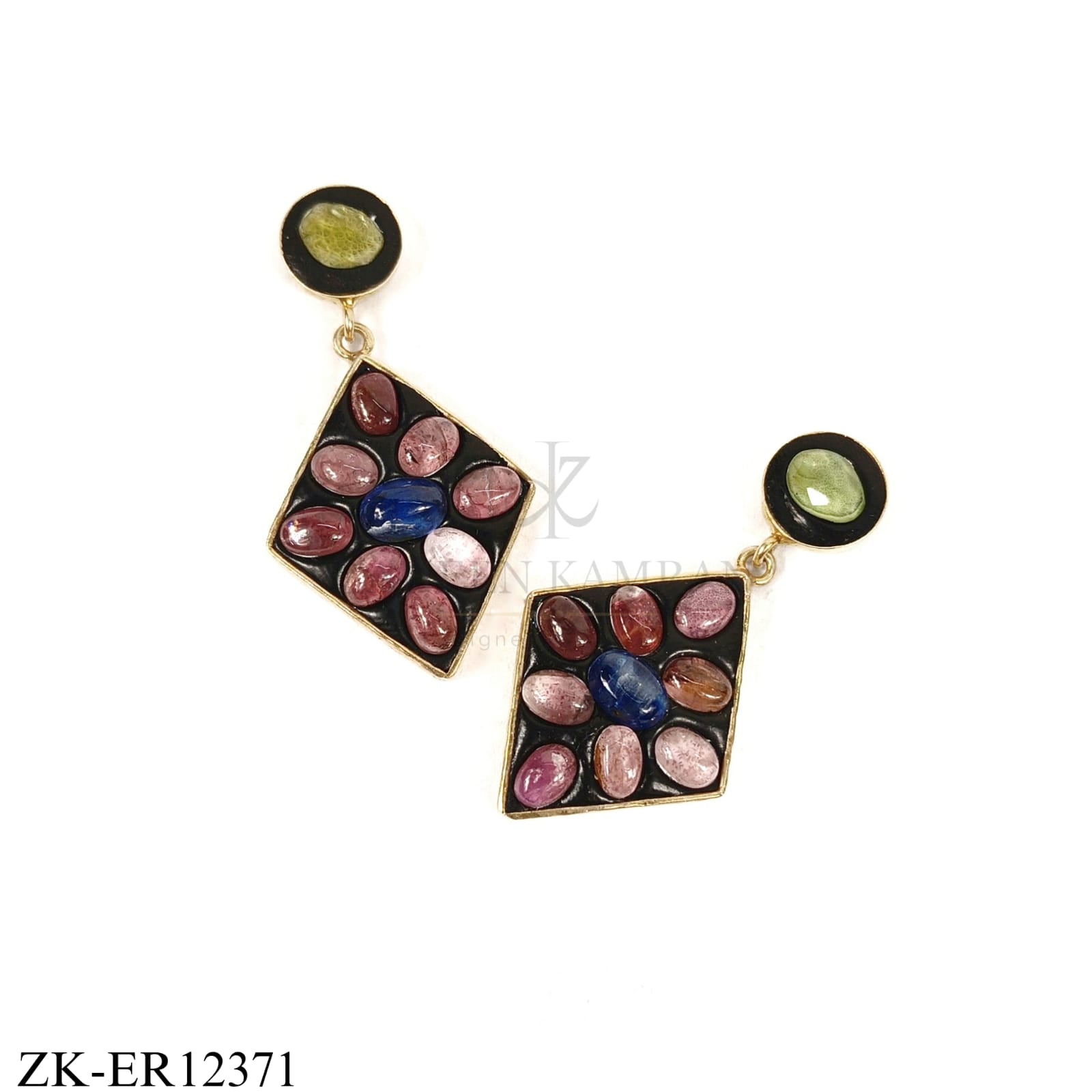 925 MULTI STONES EARRINGS
