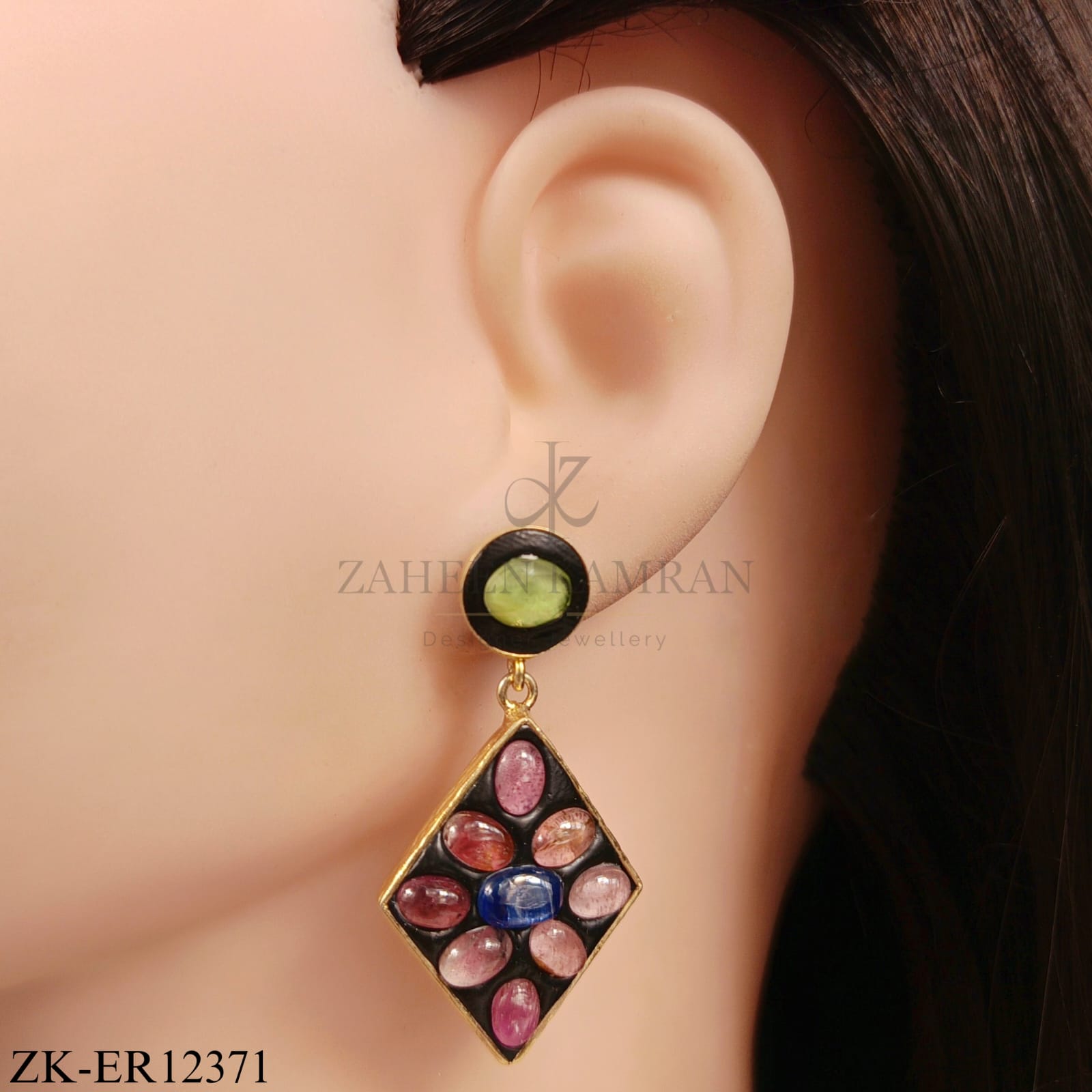 925 MULTI STONES EARRINGS