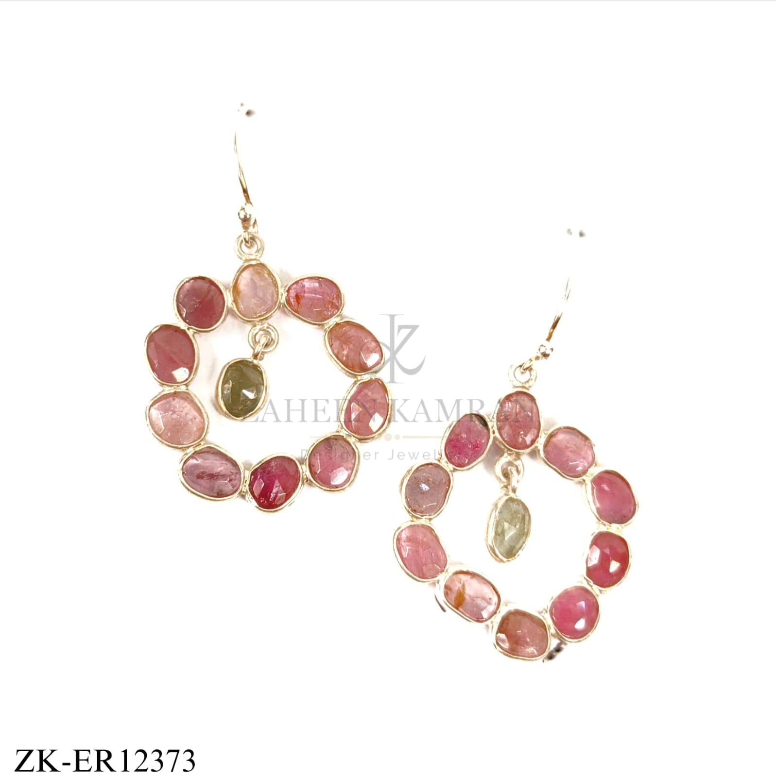 925 PINK ZIRCONIA EARRINGS