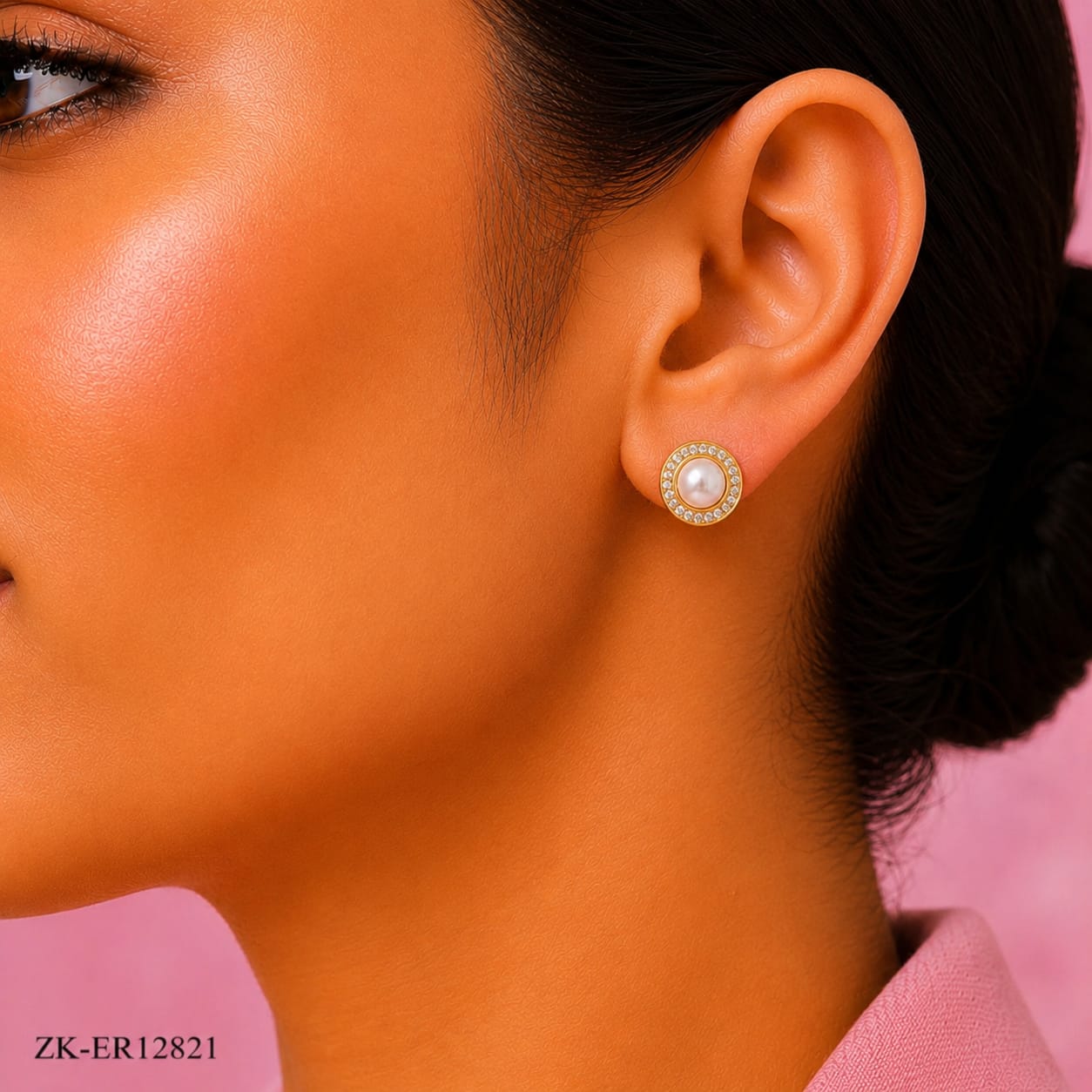 Twisted Pearl Studs