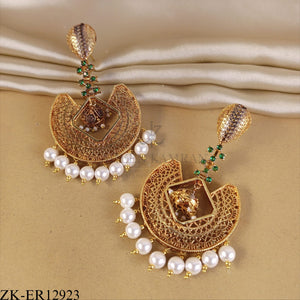 EMERALD KUNDAN EARRINGS