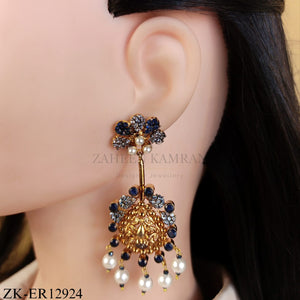SAPPHIRE PEARLS EARRINGS
