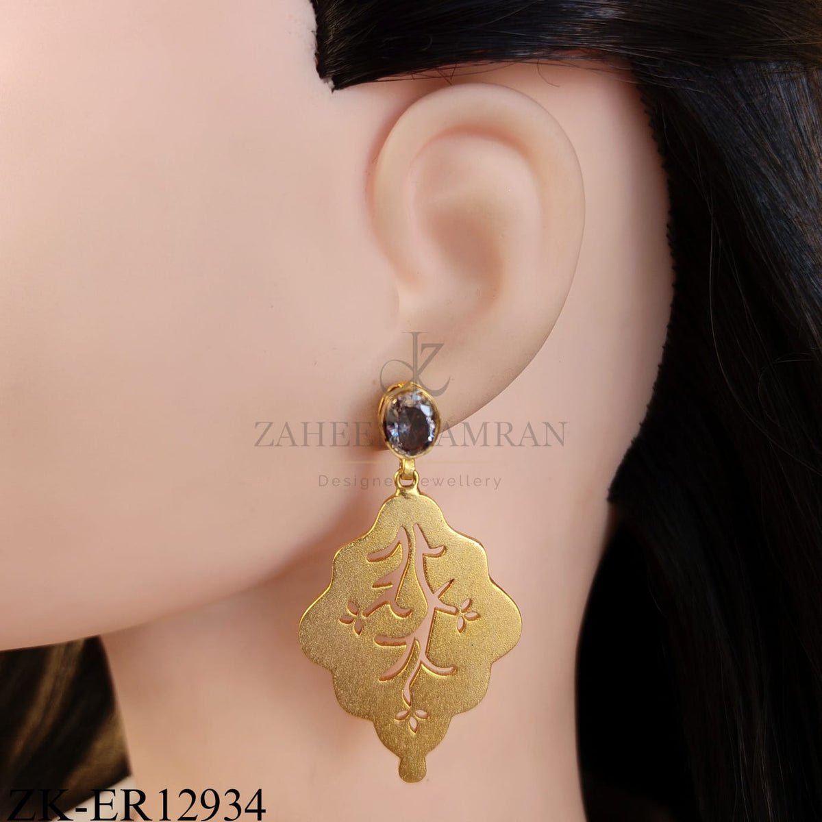 GOLDEN CUT WORK EARRINGS