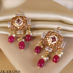 RUBY DROP EARRINGS