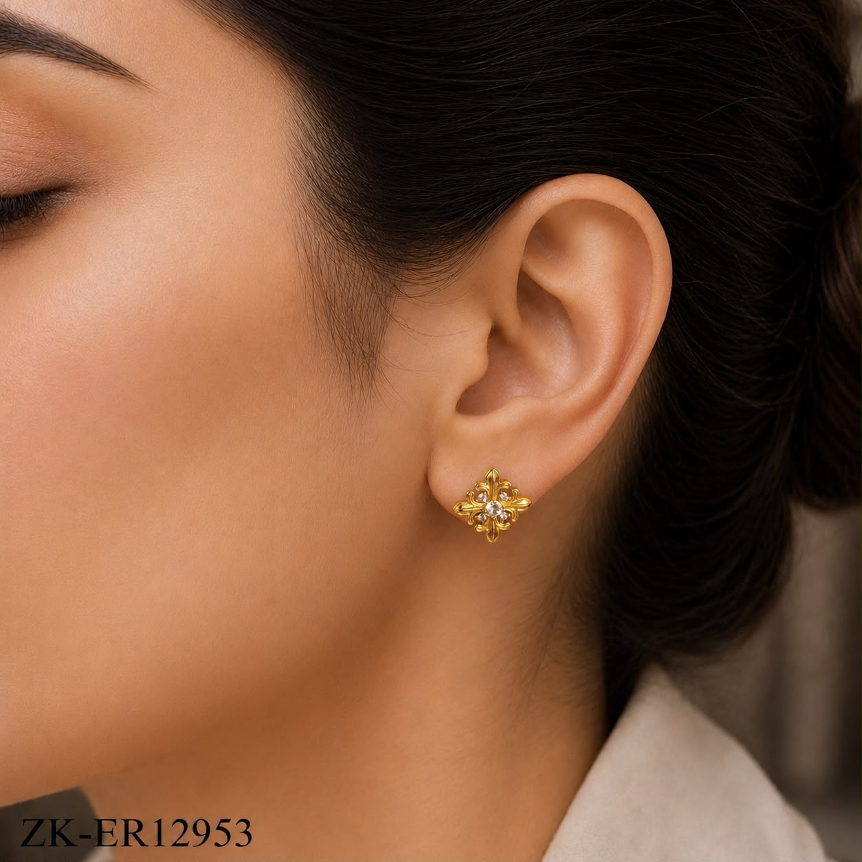 VINTAGE FLORAL EARRINGS