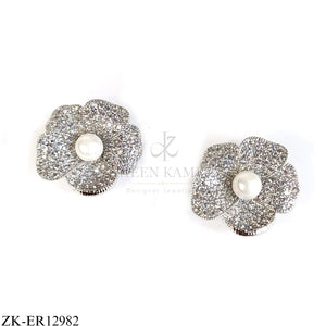 FLORAL ZIRCONIAN EARRINGS