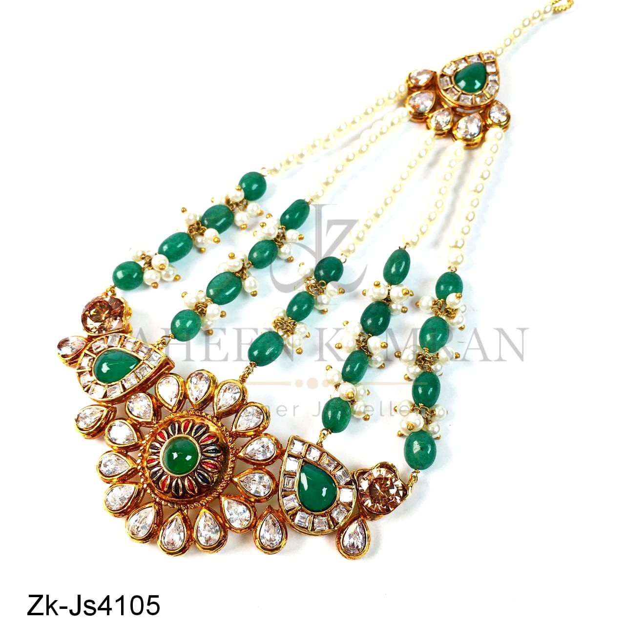 Radiant emerald set.