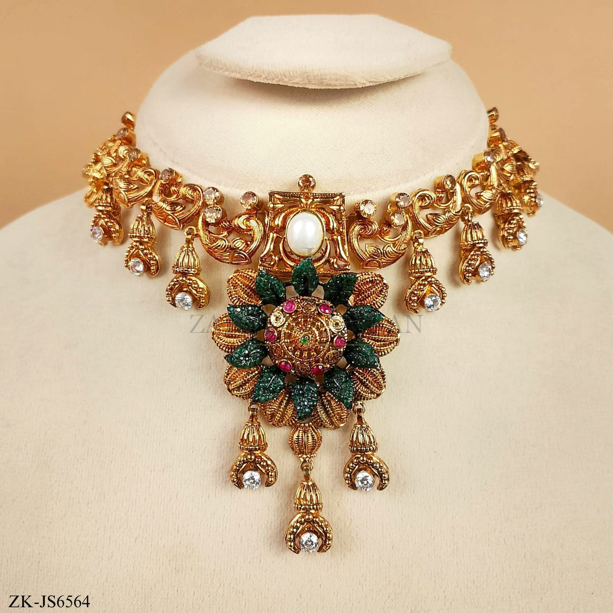 FLORAL EMERALD SET
