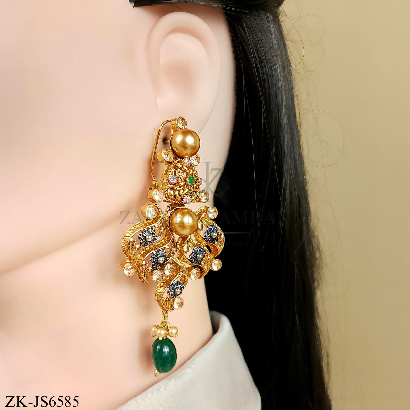 ANTIQUE EMERALD SET