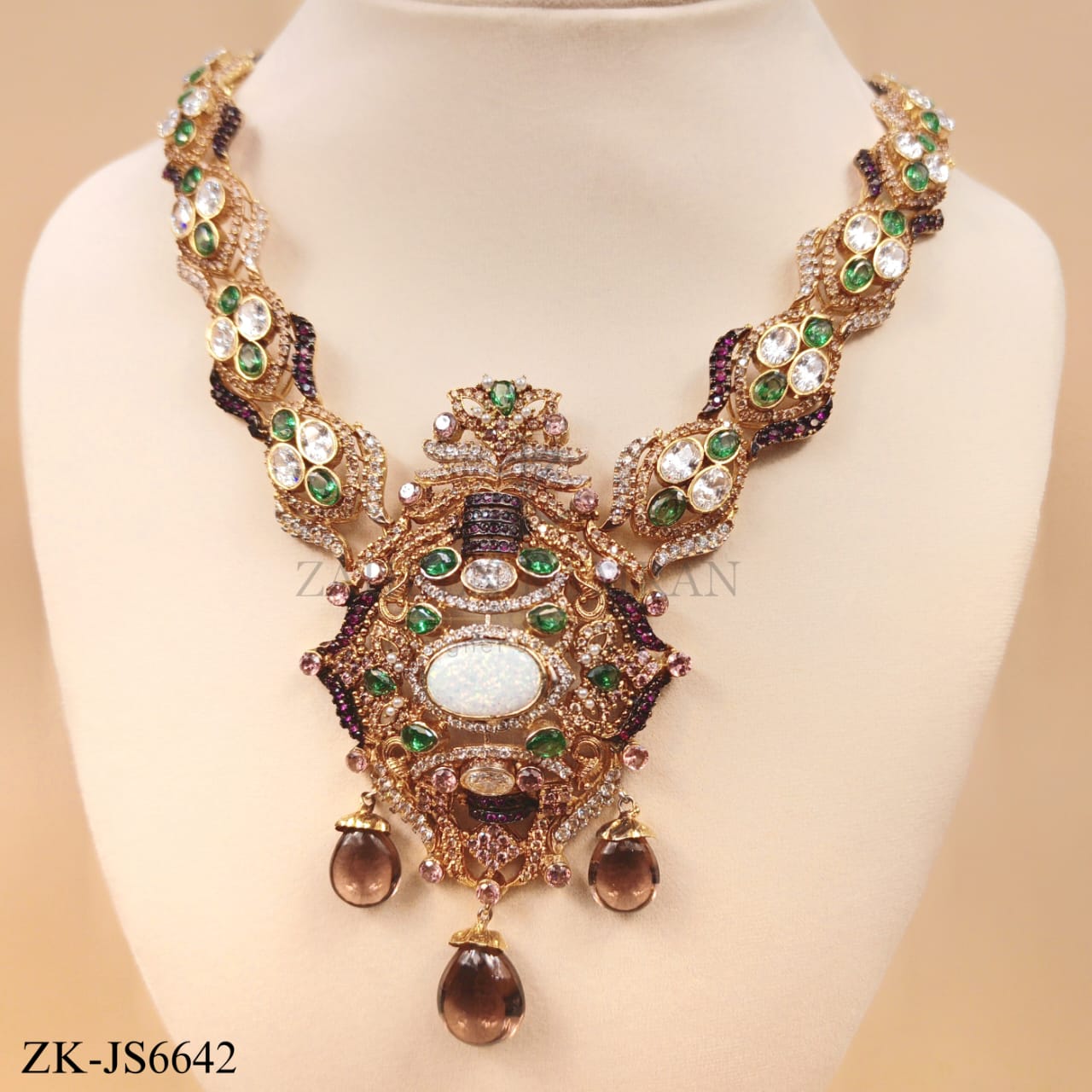 EMERALD MALA SET