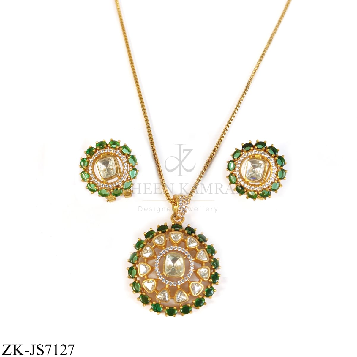 EMERALD FLORAL SET