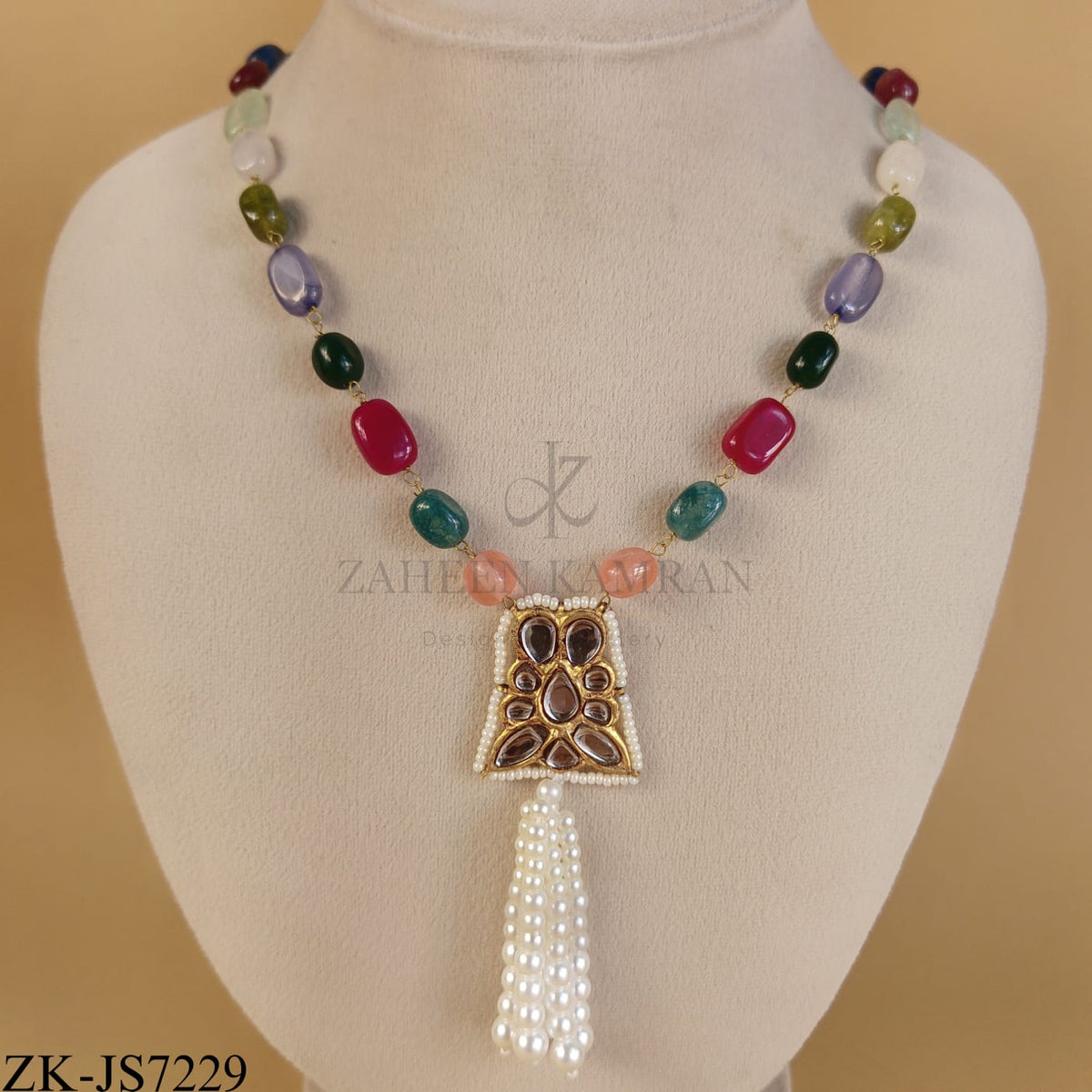 MULTI STONES KUNDAN SET
