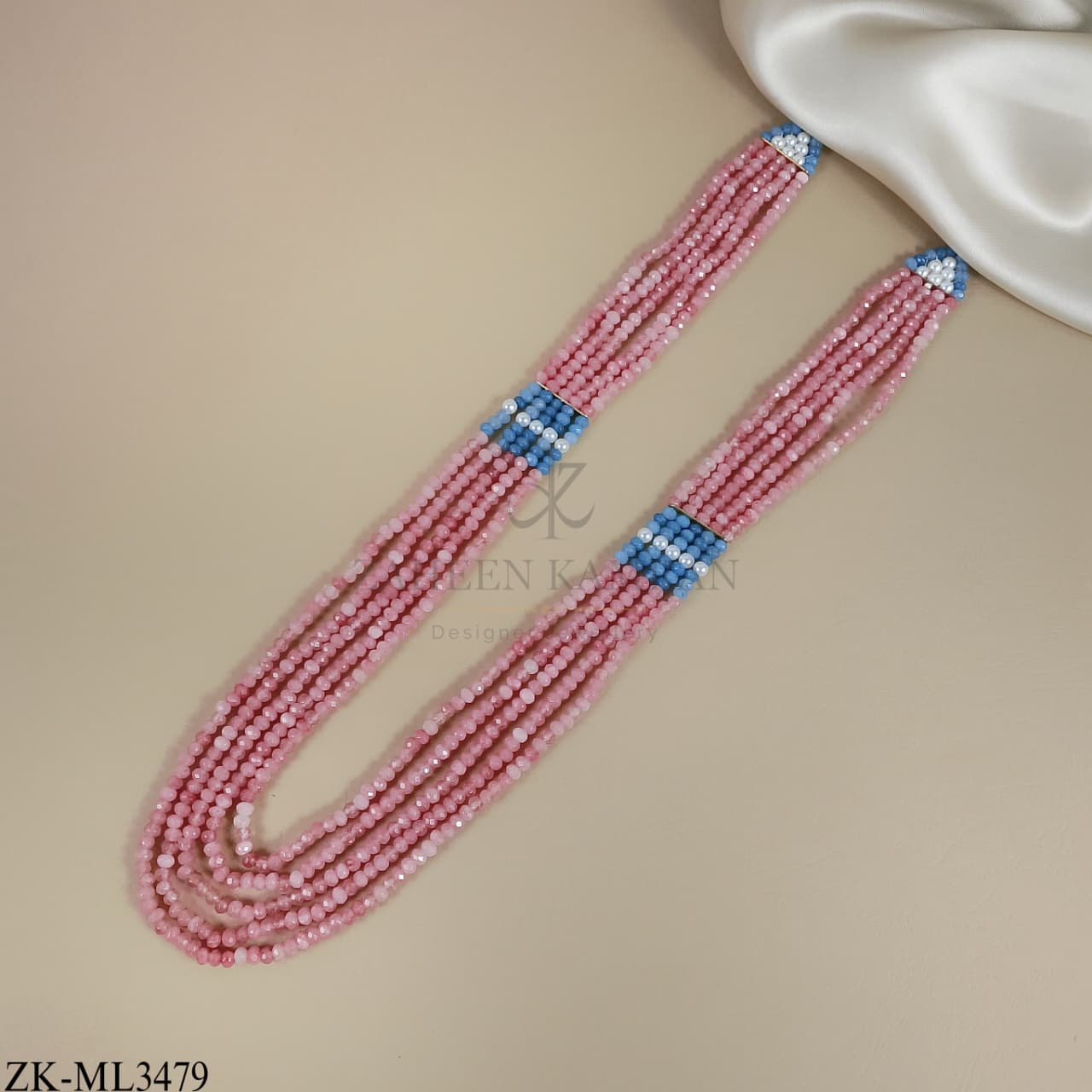PINK STONES MALA