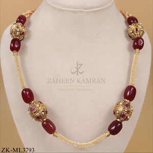 ANTIQUE DEEP RUBY MALA