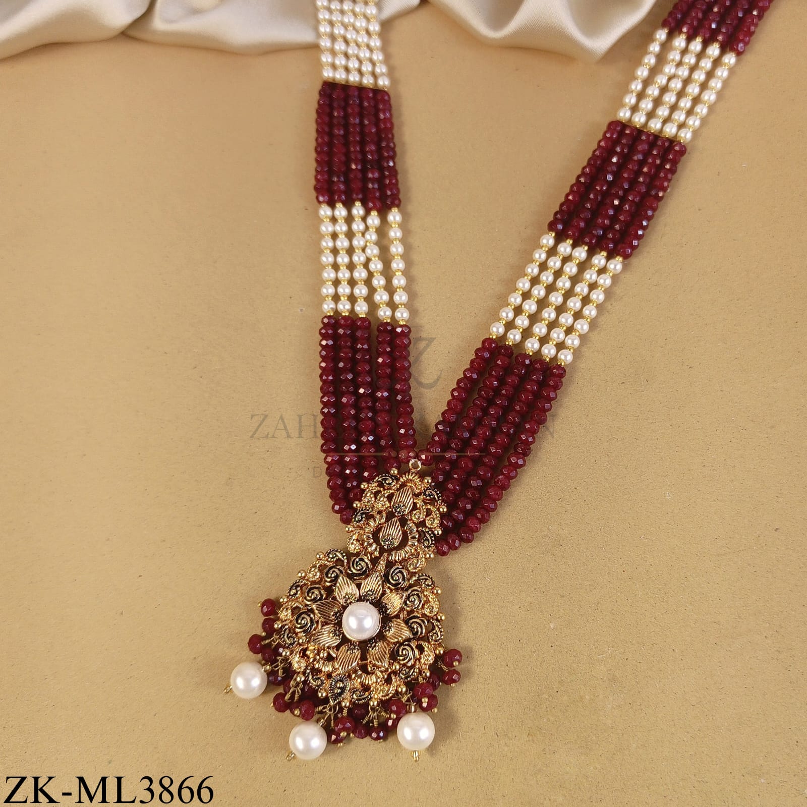 RUBY FLORAL MALA