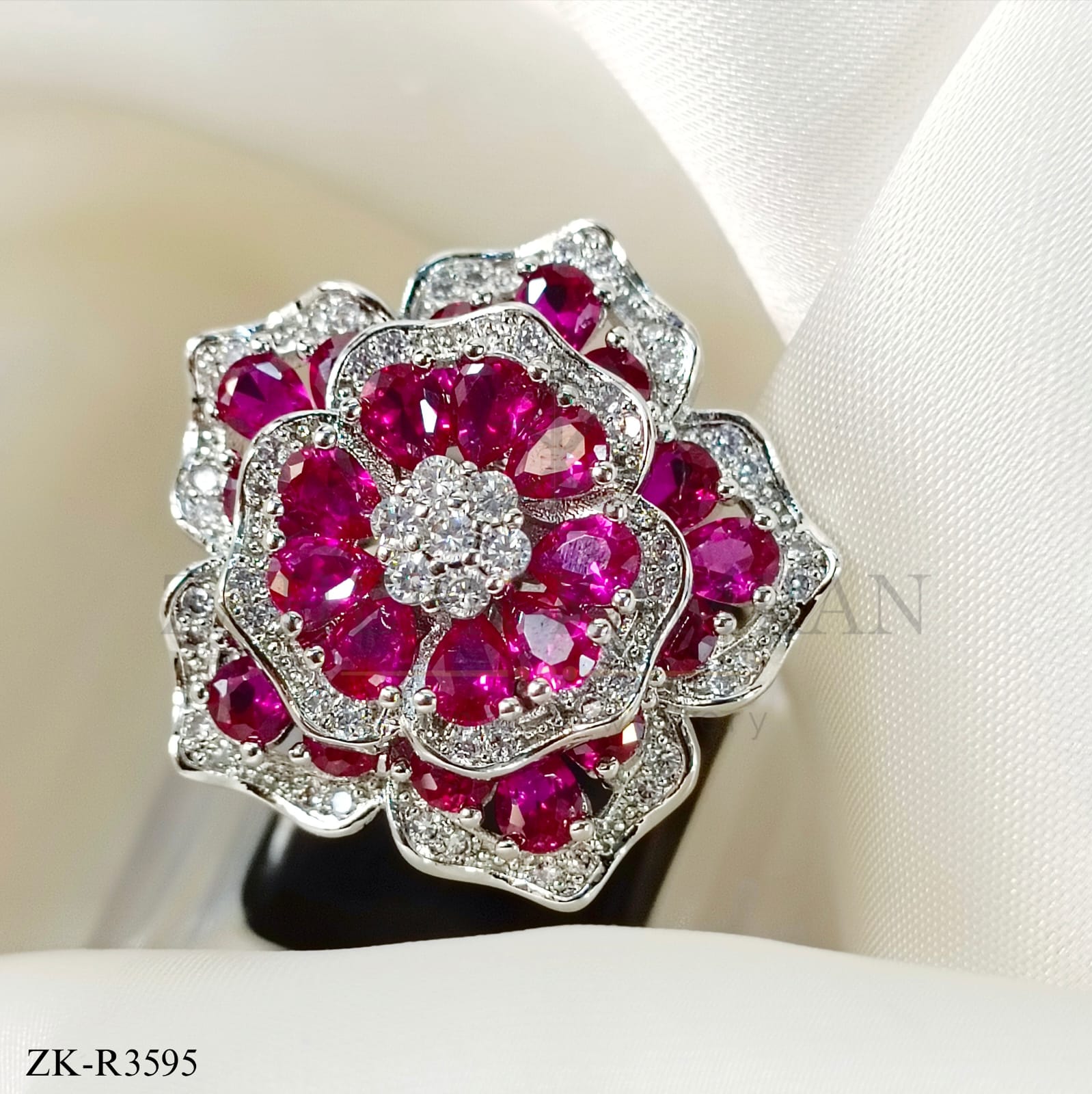 Florence Pink Zirconia Ring