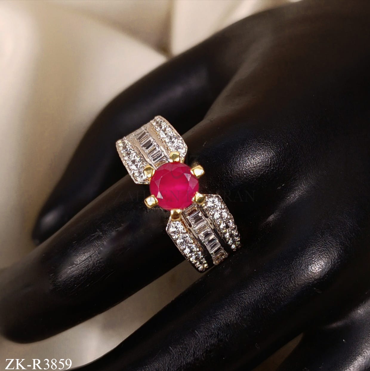 RUBY AND ZIRCONS ACCENT RING