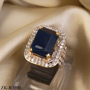 SAPPHIRE CUT PAVE RING