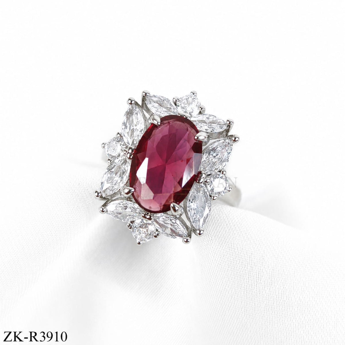 Ruby Starburst Ring