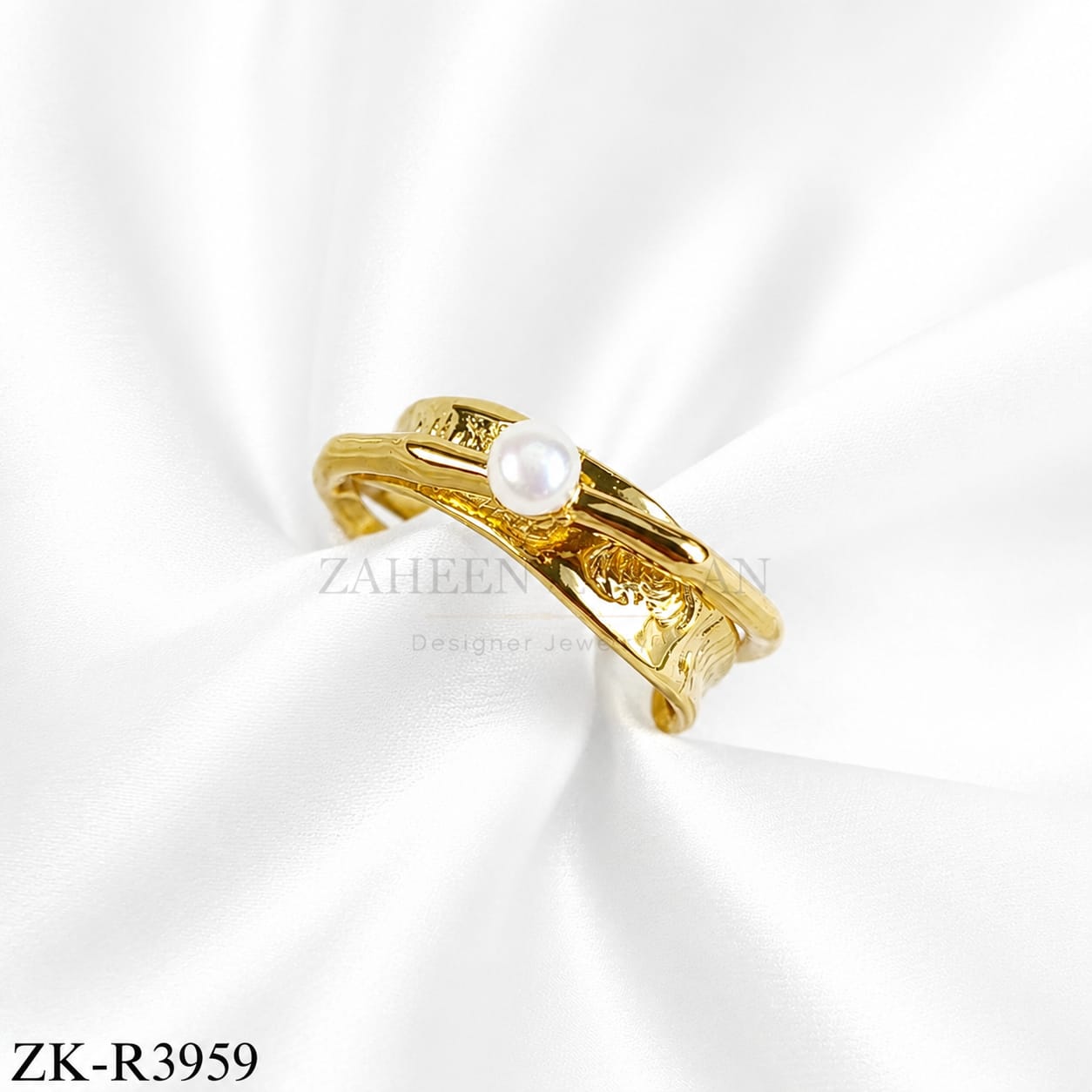 Pearl Branch Open Ring