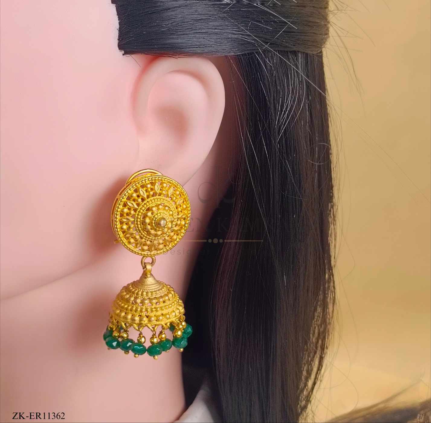 ANTIQUE EMERALD EARRINGS
